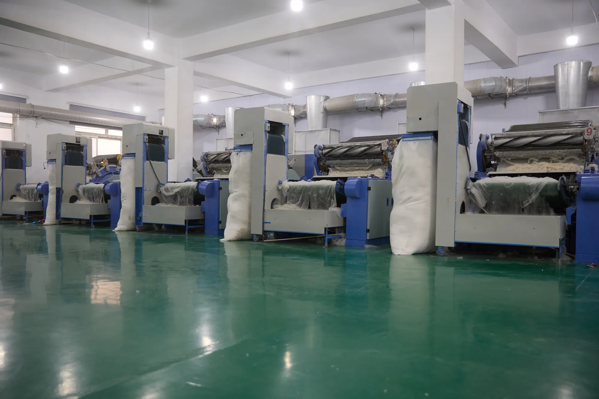 Dehairing Facility fiber processing