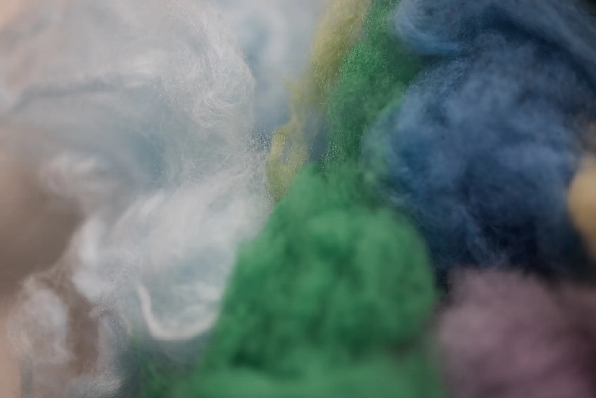 Cashmere fiber detail